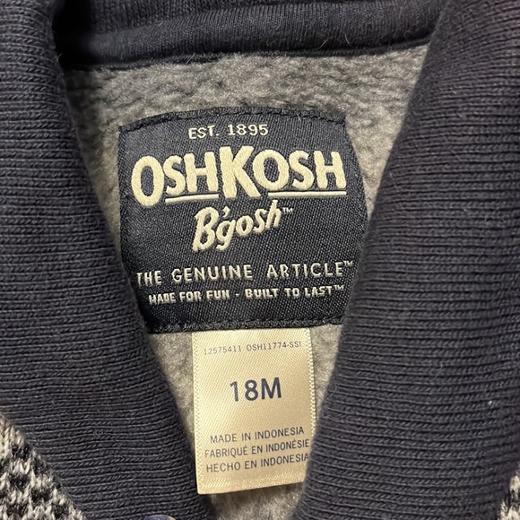 OSHKOSH BABY BOY SWEATER WITH WARM COLLAR - Picture 2 of 4